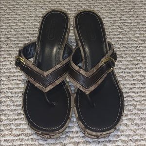 Coach wedge sandals